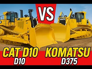 Caterpillar D-10 vs Komatsu D-375 Who Crushes More Dirt?