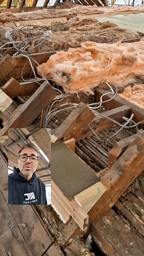 Loft Comversion update, all the prep work for the steels is complete ready for their arrival first thing in the morning, the scaffold roof is brilliant as we are able to hit the ground running everyday and work right up to time without spending ages trying to sheet up!!! #carpentryskills #loftconversion #concrete #building | robin clevett