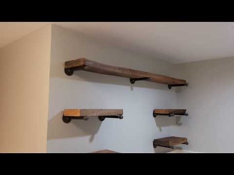 Decorative rustic shelves (short video)