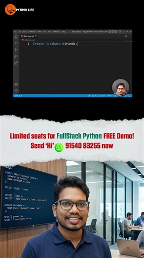 Database Commands in SQL | SQL in Telugu | PythonLife