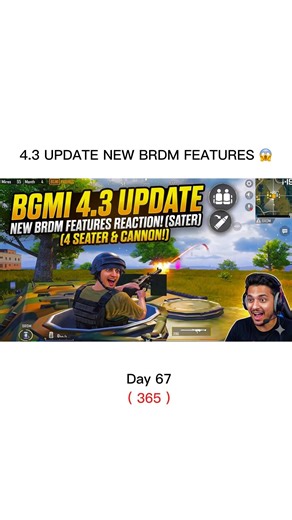 4.3 UPDATE NEW BRDM FEATURES 😱 #explore #bgmi