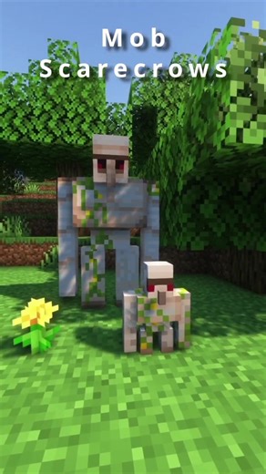 Cutest Minecraft Mod: Scarecrow and Iron Golem Fun!