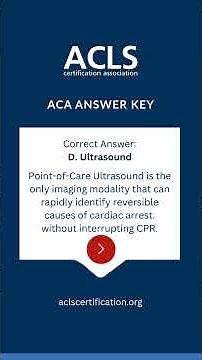 ACLS Practice Test Question 5 Answer Key #acls #reels #practicetest