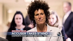 COSBY ACCUSER ON STAND: Andrea Constand, who has accused Bill Cosby of drugging and sexually assaulting her in 2004, took the stand today at the Norristown, Pennsylvania, court. Linsey Davis was in the courtroom. http://abcn.ws/2rJy86I | ABC World News Tonight with David Muir