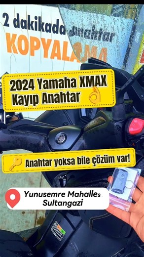 Ateş Anahtar on Instagram: "🔑 Anahtar yoksa dert yok! 2024 Yamaha XMAX motorumuza kayıp anahtar uygulaması yaptık. Müşterimiz koduyla geldi, ama bilgin olsun 👇 ✔️ Koduyla ✔️ Kodsuz iki şekilde de anahtar yapıyoruz 🔧 Motor güvende, anahtar hazır ✅ Anahtarcı Fero farkı 😎 🔑 No key? No problem! We made a lost key for a 2024 Yamaha XMAX. The customer came with the key code, but we can do it 👇 ✔️ With code ✔️ Without code Bike secured, key ready ✅ Anahtarcı Fero difference 👊 #AnahtarcıFero #Yam