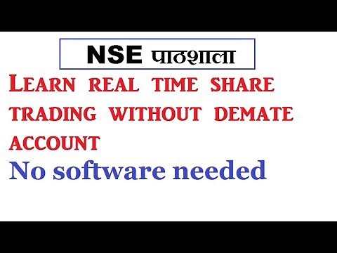 NSE pathshala tutorial | demo trading indian share market
