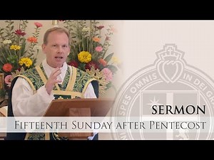 Sermon - Fifteenth Sunday after Pentecost - Fr. Goldade