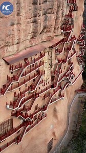 Stunning ancient cave dwellings in Beijing. #FlyOverChina | FlyOverChina