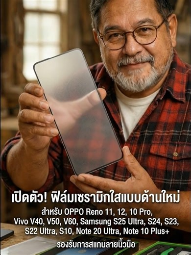 ฟิล์มเซรามิกด้านใส ใหม่ เข้ากันได้กับ OPPO Reno 11 12 10 Pro, Vivo V40 V50 V60, Samsung S25 Ultra S24 S23 S22 Ultra S10 Note 20 Ultra Note 10 Plus , ฟิล์มกันรอยแบบด้าน, เปิดตัวใหม่ ชิ้นที่ใช้ได้ 1 ชิ้น คุณภาพดี ราคาถูก กดสั่งได้เลย! #ป้ายยา #ถูกและดีมีอยู่จริง #ของดีบอกต่อ #ของมันต้องมี #fyp