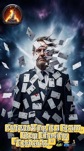 Networking is a scam. Stop chasing contacts.🤖🫵🥷