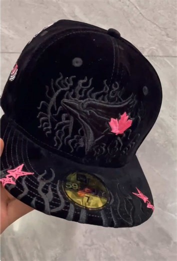 Toronto blue jay mlb new era aa caps with skull logo is so cool # grow at night mlb caps