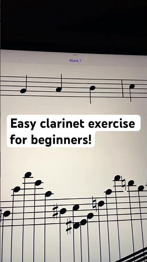 Easy exercise for beginner clarinet players 😊😊☺️☺️