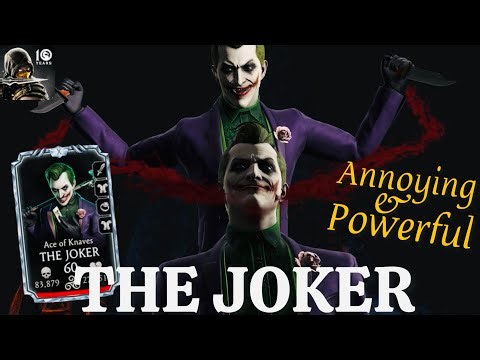 The Joker Khaotic Krypt Gameplay | Very Annoying & Powerful character in MK Mobile