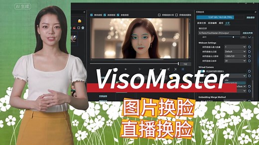 VisoMaster v0.6视频换脸软件2025中文版：超简易参数设置与使用教程（精华版）