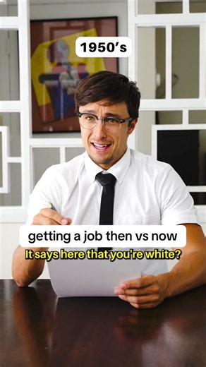 Job interviews through the decades in one funny timeline