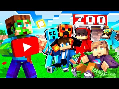 I Built a Zoo for YOUTUBERS in Minecraft
