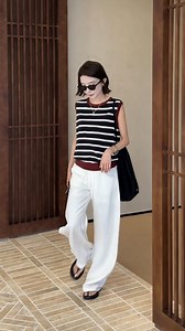 25 reactions | New arrival, the Crew Neck Color-Block Knit Vest...