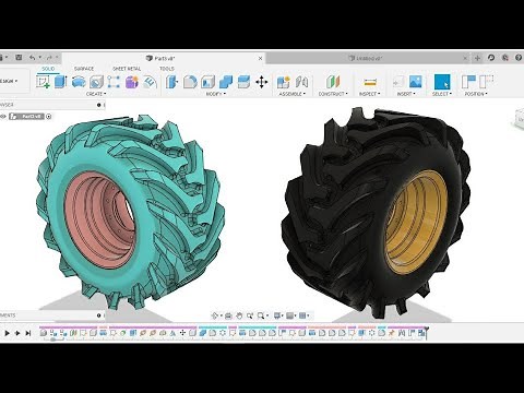 HEAVY DUTY TYRE | FUSION 360 TUTORIAL | SPARK PLUG