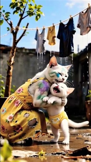 cat emotional Ai Video generate #youtube #shortvideo