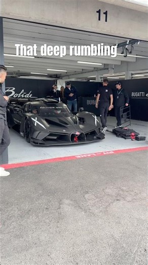 Bugatti Bolide going out on the track!!