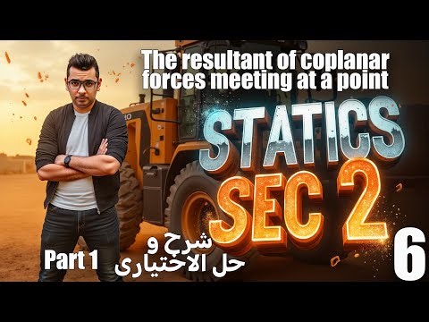 Statics | Sec 2 | Lesson 3 | The resultant of coplanar forces meeting at a point - Part 1 |