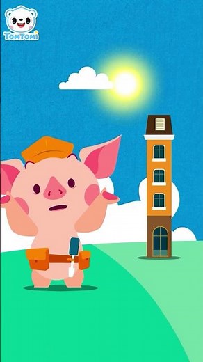 Schnell, der Wolf ist da! 🐺 | Drei kleine Schweinchen | Kinderlieder | TOMTOMI #shorts auf Deutsch
