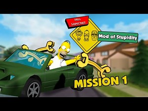 The Simpsons Hit & Run - Hell Inspector's Mod of Stupidity Mission 1