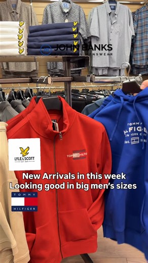 John Banks Big & Tall Menswear on Instagram: "Some amazing new arrivals this week. Check them out - you know where to find them. . #plussizemenswear #tommy_hilfiger #lyleandscott"