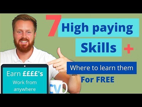 7 high paying skills & where to learn them for free | Increase your income & work remotely