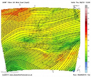 A very strong #jetstream will bring some rather stormy conditions Friday and Saturday of this week. As shown on the video, a 230mph #jetstream is expected. We are keeping a close eye on two areas of low pressure in particular that will bring some very stormy conditions with gusts perhaps reaching 90-95mph across parts of Scotland and the Northern Isles. With such a strong #jetstream we may see rapid intensification with either low pressure system. The northern half of the country is expected to 