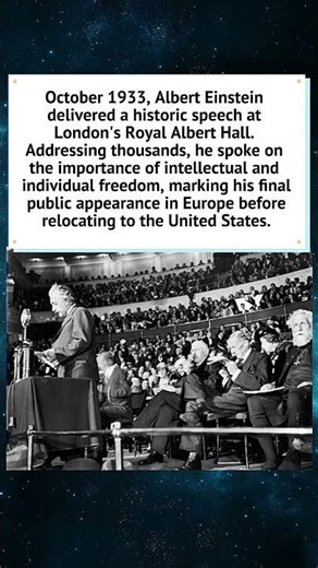 Einstein’s Final European Speech: London 1933 🗣️