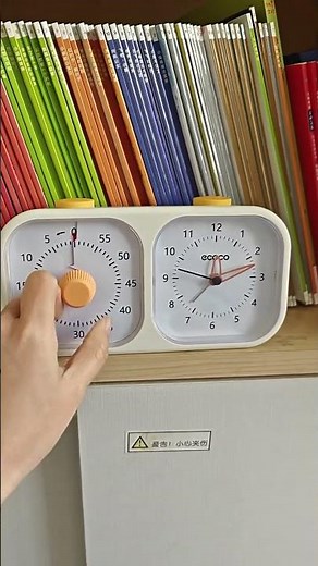 Đồng hồ hẹn giờ đếm ngược ECOCO màn hình Đồng hồ cơ để bàn hỗ trợ học tập, báo thức, hẹn giờ nhà bếp
