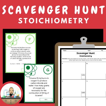 Stoichiometry Scavenger Hunt - Chemistry Activity