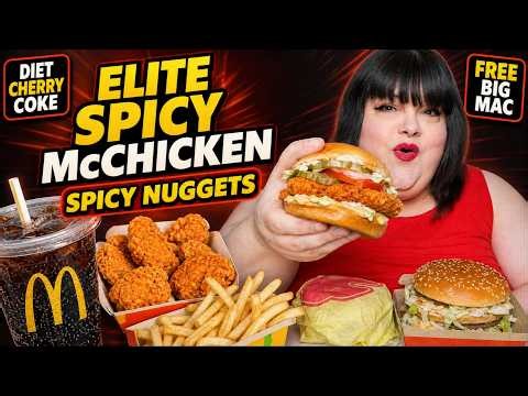 Elite Spicy McChicken & Spicy Nuggets from McDonald's Mukbang