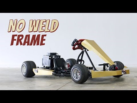 DIY Electric Go Kart with a NO WELD Frame! - Maker Pipe