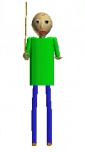 i make a baldi slap animation but cannot move and no slapping ruler sound #baldi