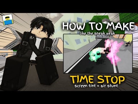 HOW TO MAKE TIME STOP (SCREEN TINT + AIR STUNT) IN JJS SKILL BUILDER LIKE THE SNEAK