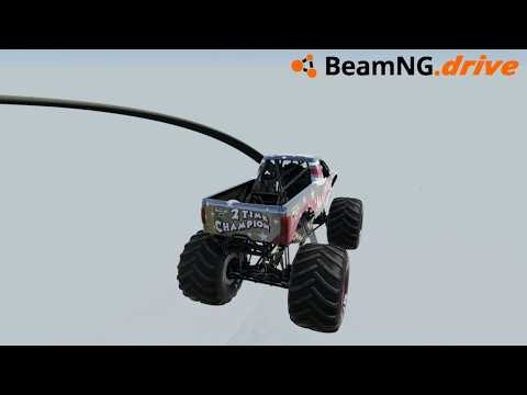 MONSTER TRUCK JUMP FROM THE CLOUDY SKY | BEAMNG DRIVE