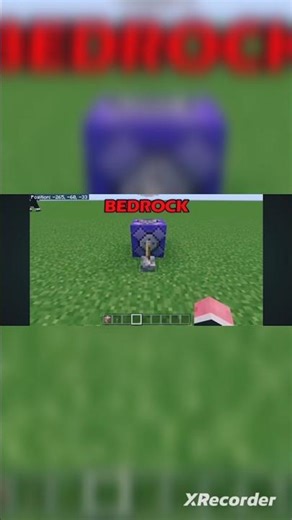 java VS Bedrock edition in minecraft #minecraft #shorts #trending #vedios
