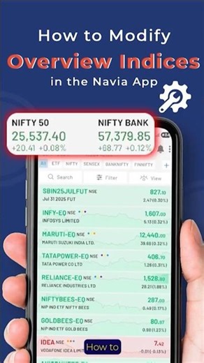 How to Modify Overview Indices in Navia App? | Customize Your Market Dashboard