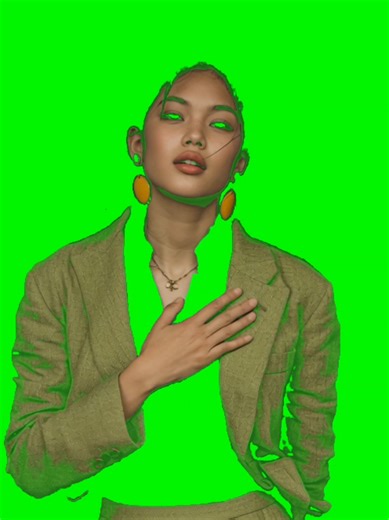 Futuristic Cyberpunk Greenscreen Template for Capcut