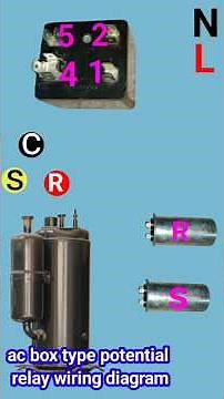 box type Relay wiring diagram👍 #boxtyperelay #potentialrelay #voltagerelay