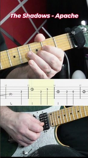 #tutorial The Shadows - Apache Guitare Intro Theme #guitar #guitarlesson #guitartutorial