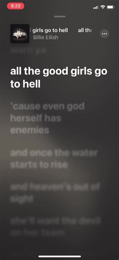 Billie Eilish 'All the Good Girls Go to Hell' Lyrics
