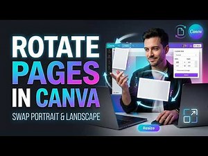 Rotate a Page in Canva Using Resize Tool | Full Tutorial