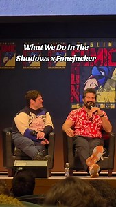 Kayvan Novak revealed that his Nandor accent from What We Do In The Shadows was inspired by a Fonejacker one #DublinComicCon #SpringEdition #WhatWeDoInTheShadows #Fonejacker #KayvanNovak #HarveyGuillen #Nandor | Geek Ireland