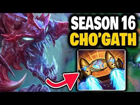 HOW to CHO'GATH jungle in SEASON 16!!! Infinite Scaling and Objective Control