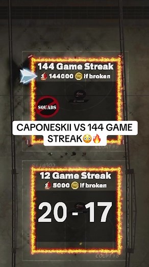 CAPONESKII VS 144 GAME STREAK #CAPONESKII #2k26 #streaks #fyp #capone | caponeski build 2k26