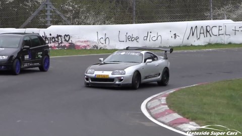 Toyota Supra Runden-Compilation vom Nürburgring