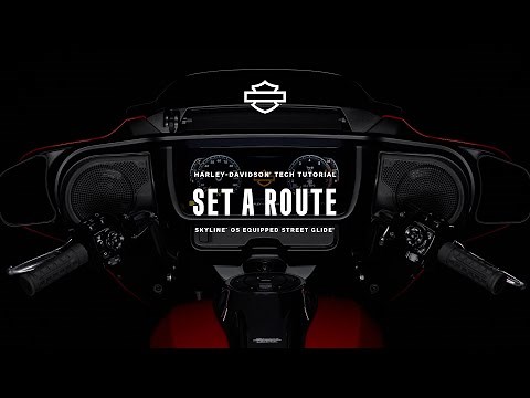 How Set a Route with Navigation and Skyline OS | 2024 Harley-Davidson Street Glide